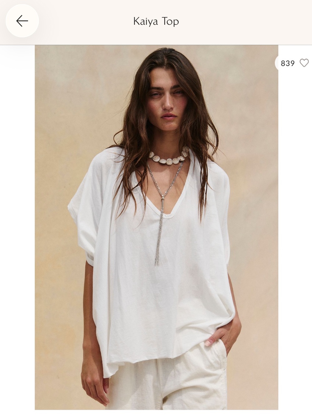 Free People Kaiya Top - white